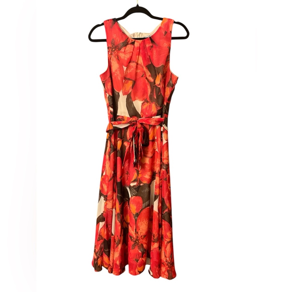 Eliza J floral fit and flare dress